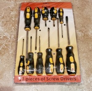 11 piece screw driver set